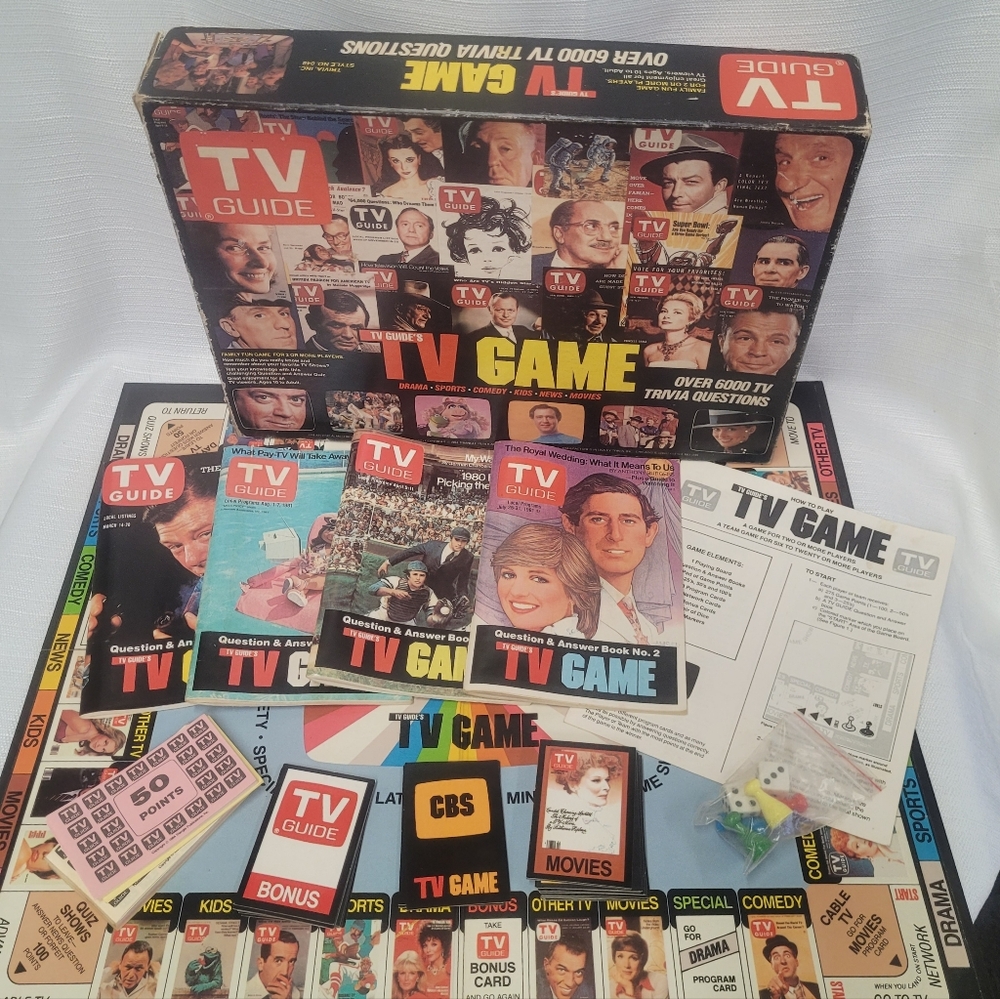 TV Guide Trivia Board Game